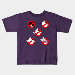 And Now Back To The Real Ghostbusters Logos Kids T-Shirt